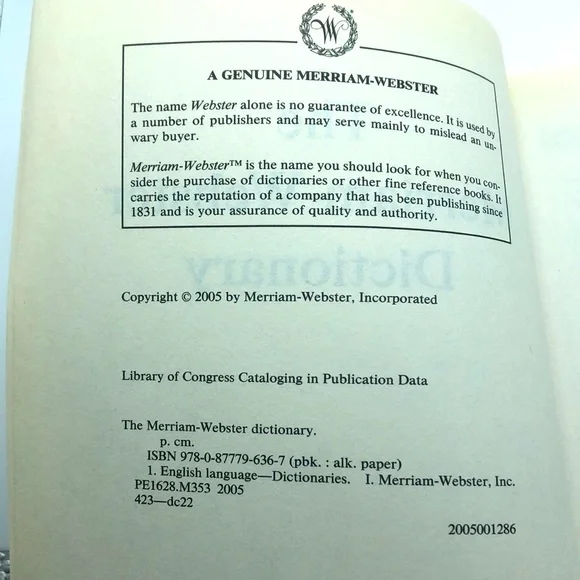 MERRIAM-WEBSTER Dictionary - Picture 2 of 4